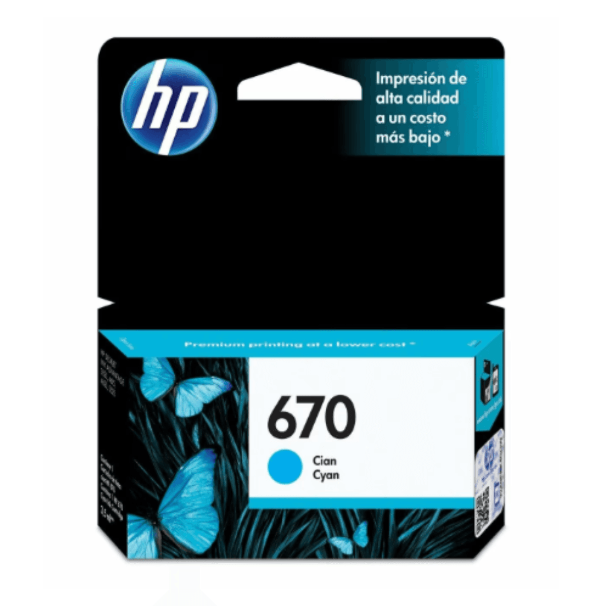 HP 670 CYAN INK CARTRIDGE CZ114AL