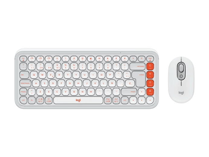 Teclado+Mouse Logitech Pop Icon White 920-013055
