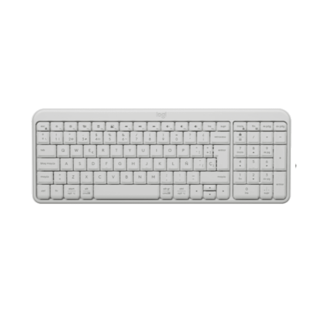 Teclado Logitech Bluetooth K250 Pebble White 920-013446