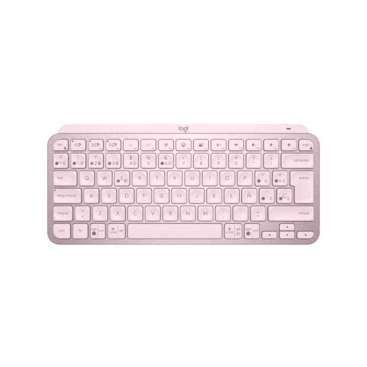Teclado Logitech Wireless MX Keys Mini Rose Retroilum 920-010478