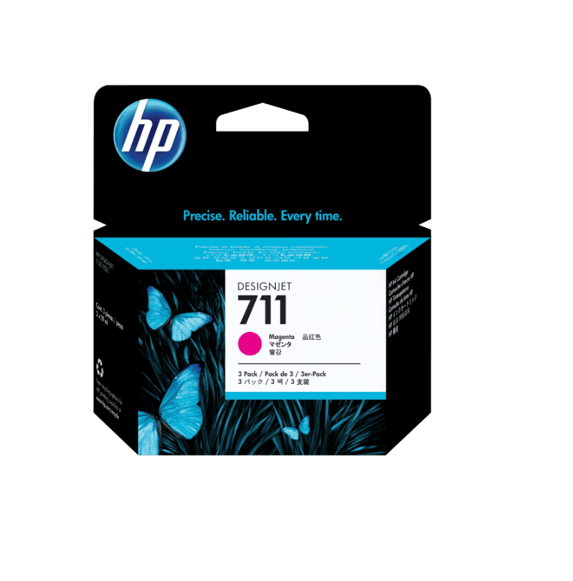 CZ135A HP 711 Pack x3 Magenta Ink Cartridge 29ml