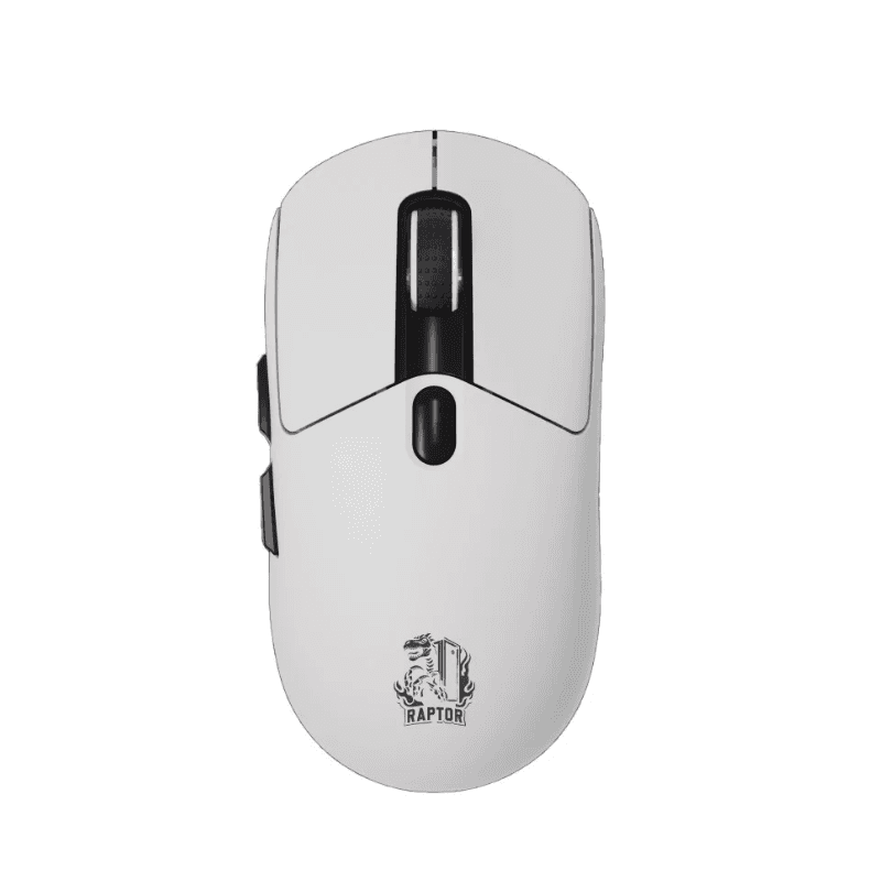 Mouse Gamer Raptor Storm Grip Wireless 7 botones 24000dpi RGB Pixart Sensor White